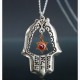 Oriental Kabbalah Inspired Hamsa Pendant